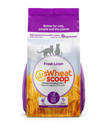 sWheat Scoop Fresh Linen Natural Fragrance Formula Fast Clumping Cat Litter - 5.44KG